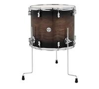 PDP Concept Maple Series Floor Tom, 18" x 16", Exotic Walnut to Charcoal Burst