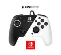 Controller audio cablato PDP Faceoff Deluxe bianco/nero per Nintendo Switch