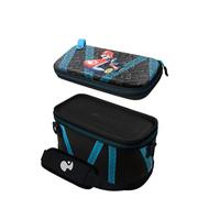 PDP Custodia da viaggio GLOW Mario Kart Dritf Overnight Case Nintendo Switch, Kart Drift, Nero e blu