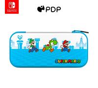 Pdp Mario Escape Custodia Rigida Nintendo Blu, Bianco