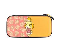 PDP Gaming licenza ufficiale Switch Slim Deluxe Travel caso - ISABELLE - Semi-Hardshell - Console Stand - Protective PU Leather - Holds 14 Games - Works with Switch OLED & Lite