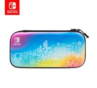PDP Gaming licenza ufficiale Switch Slim Deluxe Travel caso - STAR SPECTRUM - Semi-Hardshell - Console Stand - Protective PU Leather - Holds 14 Games - Works with Switch OLED & Lite