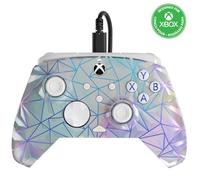 PDP Gaming REMATCH Enhanced Wired Gaming Controller: Licensed Xbox Series X|S Gamepad, Xbox One, Windows PC, Mappable Back Buttons, Customizable, Audio Control, Companion App: Frost Diamond (Metallic)