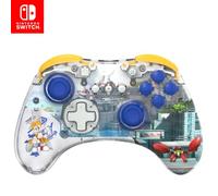 PDP REALMz - Controller wireless Nintendo Switch Pro, LED personalizzabile, batteria ricaricabile 40 ore, connessione da 9 metri, licenza Nintendo e SEGA: Sonic Superstars (Tails Seaside Hill Zone)
