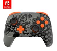 PDP REMATCH GLOW Controller wireless Nintendo Switch Pro, controlli Full Motion - Concesso in licenza per Nintendo Switch. & Lite & modello OLED, batteria ricaricabile, Glow in the Dark: Blackout