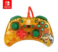 PDP Rock Candy Gamepad per Switch – Lemon Bomb Bowser, USB, Analogico/Digitale, Giallo Traslucido