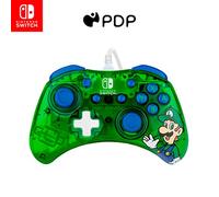 PDP Rock Candy cablato Gaming Switch Pro Controller - Official License Nintendo - OLED / Lite Compatible - Compact, Durable Travel Controller - Luigi