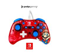 PDP Rock Candy: Mario Punch Rosso, Traslucido USB Gamepad Analogico/Digitale Nintendo Switch, Nintendo Switch Lite, Nintendo Sw