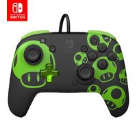 PDP Switch Rematch Cablato Controllore 1 Up Glow In The Dark, Pulsanti, Stick, Grilletti e Paddle Personalizzabili, Controlli Ergonomici