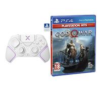 PDP Victrix Pro BFG Wireless Gaming Controller PlayStation 5/PS5/PS4/PC Modular Gamepad Remappable Buttons Customizable Triggers/Paddles/D-Pad PC App Bianco + God of War Hits PlayStation 4