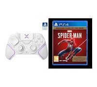 PDP Victrix Pro BFG Wireless Gaming Controller PlayStation 5/PS5/PS4/PC Modular Gamepad Remappable Buttons Customizable Triggers/Paddles/D-Pad PC App Bianco + Marvel's Spider-Man GOTY PS4