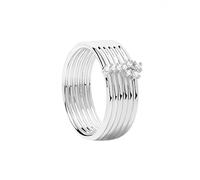 PdPaola 32019937 - Anello da donna in argento 925 con zirconi, 56, strass, Zirconia cubica