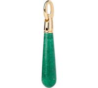 PdPaola 32026150 - Ciondolo da donna, in argento 925, misura grande, verde avventurina, Argento sterling, Avventurina