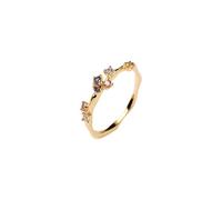 PDPAOLA Anello placcato in oro con zirconi FIVE Gold AN01-210 54 mm