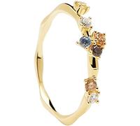 PDPAOLA Anello placcato in oro con zirconi FIVE Gold AN01-210 54 mm