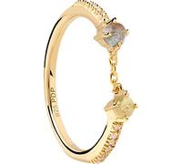 PDPaola Anello da donna in argento 925 Labradorite 32020759, 56, Argento sterling, Zirconia cubica
