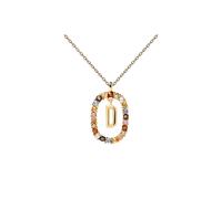 Pdpaola Bellissima Collana Placcata Oro Lettera D Co01-263-U - Collana