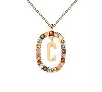 PDPAOLA Collana Lettera C Collezione New Letters, tessile