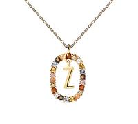PDPAOLA - Collana Lettera Z - Argento Sterling 925 Placcato in Oro 18 carati - Gioielli per Donna