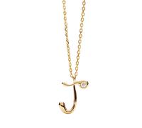 Pdpaola Gold-plated Collana letter "J" Initial CO01-B83-U (chain, Ciondolo)