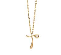 Pdpaola Gold-plated Collana letter "T" Initial CO01-B93-U (chain, Ciondolo)