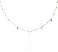 PDPaola Mana CO01-194-U - Collana in argento sterling 925 placcato oro, con zirconi, lunghezza: 50 cm, larghezza: 2 mm