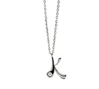 Pdpaola Silver Collana letter "K" Initial CO02-B84-U (chain, Ciondolo)