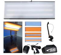 PDR Light LED Dent Line Board Reflector 23.6x7inch con Batteria da 18v 6000mah, Regolazione A 6 Colori, Testa di Luce Rota A 360°, Strumenti di Riparazione di Ammaccature Senza Vernice