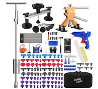 PDR TOOLS Set di riparazione per ammaccature, set di attrezzi per la riparazione di ammaccature, con piastra LED USB, 2 in 1, per danni causati da piccole ammaccature, pieghe, danni da grandine