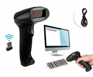 PDRLETTORE DI CODICE A BARRE BARCODE SCANNER SENZA FILI WIRELESS LASER Q-A203