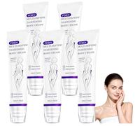 PDRN - Crema per il corpo a rullo massaggiante multi-peptidi, crema per il corpo sbiancante e levigante, siero rassodante anti-età, essenza idratante e rinfrescante leggera (5 pezzi)