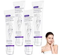 PDRN - Crema per il corpo a rullo massaggiante multi-peptidi, crema per il corpo sbiancante e levigante, siero rassodante anti-età, essenza idratante e rinfrescante leggera (4 pezzi)