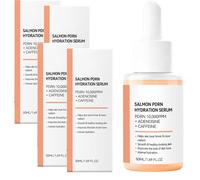 PDRN Siero DNA di salmone 10.000ppm, coreano anti invecchiamento per pelle di vetro, idratante Skin Booster con peptidi, niacinamide e caffeina contro rughe e linee sottili (4 pezzi)