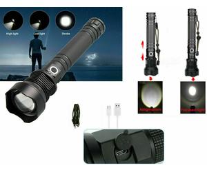 PDRTORCIA TATTICA/MILITARE LED CREE T6 RICARICABILE ZOOM DOPPIABATTERIA A89-P70