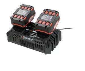 PDSLG 20 A1 DOPPIO CARICABATTERIA RAPIDO X20V TEAM RICARICA VELOCE EFFICIENTE CO