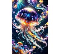 PDSYUCHEN Colourful - Irregular Puzzle 1000 Pezzi - Sea Animals Jellyfish Colour Poster - Giochi Per Adulti Personalizzati Per Bambini - Giocattoli Per La Sfida Del Divertimento In Famiglia - Jw81Th