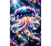 PDSYUCHEN Colourful - Irregular Puzzle 1000 Pezzi - Sea Animals Jellyfish Colour Poster - Giochi Per Adulti Personalizzati Per Bambini - Giocattoli Per La Sfida Del Divertimento In Famiglia - Jw82Th