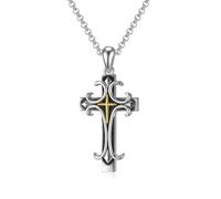 PDTJMTG Collana da donna in argento 925, regalo cristiano