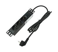 PDU-03F-0200-BK-BK Presa elettrica: Prese di sicurezza: 3 230VAC 16A nero 2 m