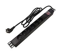 PDU-06E-0200-BK-BK Presa elettrica: presa di sicurezza: 6 230VAC 16A nero 2 m