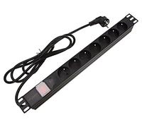 PDU-07E-0200-BK-BK Presa elettrica: presa di sicurezza: 7 230VAC 16A nero 2 m
