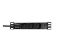Logilink Logilink Pdu3b01 Unità Di Distribuzione Dell'energia (pdu) 1u Nero 3 Pr
