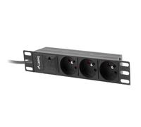 LANBERG REGLETA DE ALIMENTACIÃ“N para Rack DE 10 "(1U, 16A, 3X 230V PL)