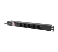LANBERG PDU-05E-0200-IEC-BK Lista di alimentazione
