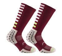 PDX Grip Socks PERFECT NEXT SLIM AMARANTO Granata Calze Antiscivolo Calcio Padel