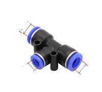 PE Air Connectors 4mm 6mm 8mm 10 12MM Pneumatic Fitting Quick Slip Lock Tee 3Way Pipe Water Hose Tube Connector MQXFCZUX(PEG 14-16)