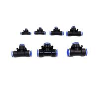 PE Aria Connettori 4mm 6mm 8mm 10 12MM Raccordo pneumatico Quick Connect Slip Lock Tee 3Way Tubo di plastica Tubo dell'acqua Connettore del tubo(PEG 8-4)