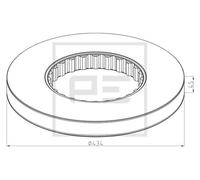 PE Automotive 146.211-10A Disco freno