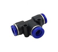 PE PY4 6 8 10 12mm TY Connettore for tubo pneumatico a T a 3 vie Raccordi a sgancio rapido for tubo flessibile dell'aria 10 pezzi(Py12)