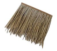 PE Simulazione Thatch Tile Tetto Plastica Pelliccia Erba Artificiale Paglia PVC Fake Thatch Azienda Vinicola Durevole Per La Decorazione Di Gazebo Villa Tetto 0.5X0.5m (1.64X1.64ft)(Yellow e,10pcs)